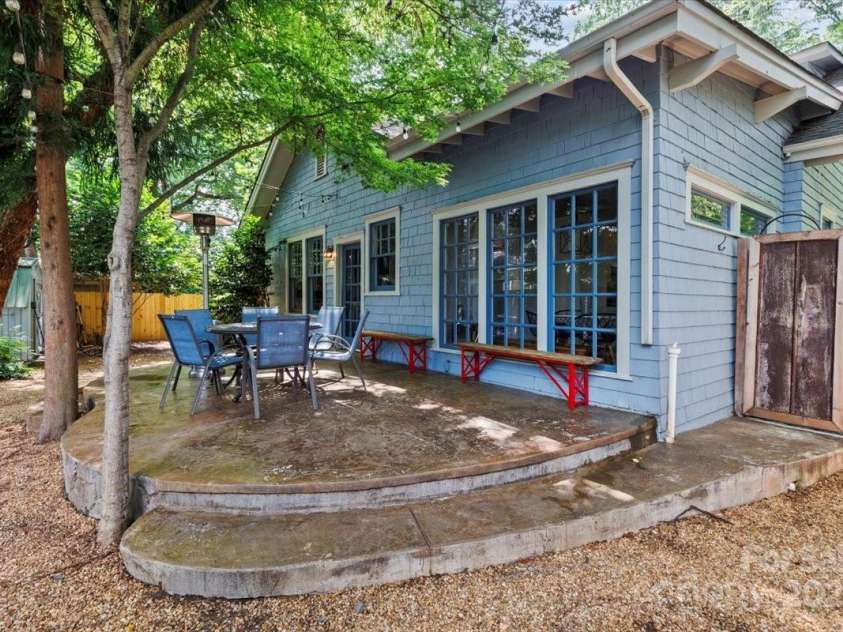 506 Clement Avenue, Charlotte, NC 28204.  MLS# CAR4266566, YatesRealty ID 19575. Backyard Patio
