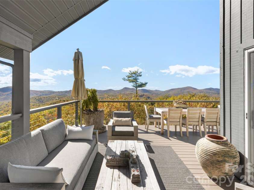 2618 Big Sheepcliff Road, Cashiers, NC 28717.  MLS# CAR4362808, YatesRealty ID 19577. Back Deck