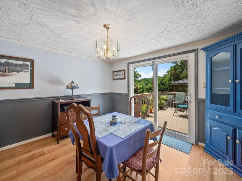 3509 Flint Drive, Statesville, NC 28677.  MLS# CAR4268969, YatesRealty ID 19579. Dining Area overlooking Pool & Gazebo