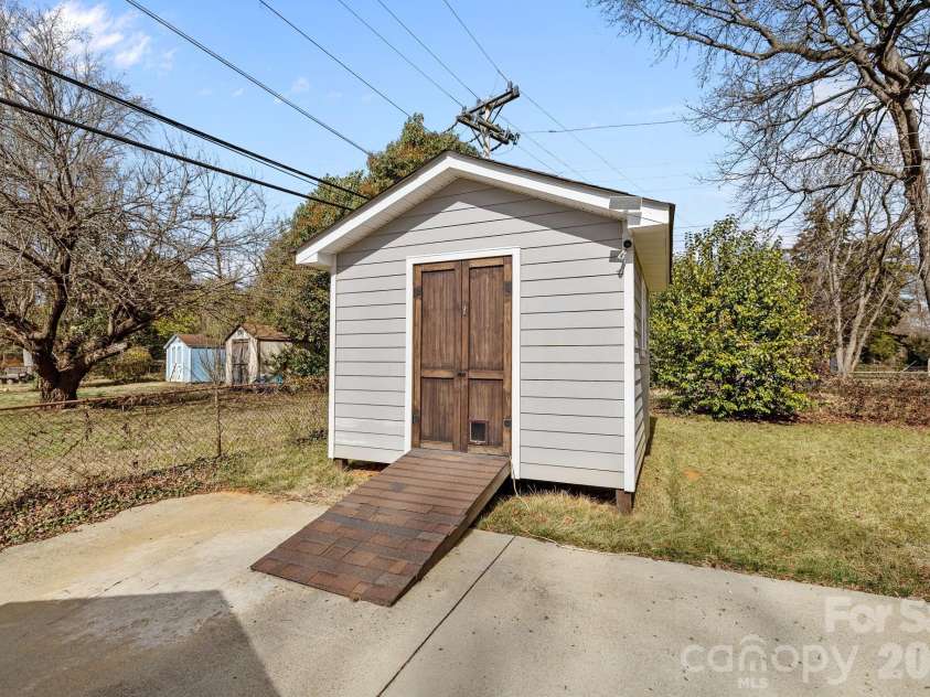 1008 Clanton Road, Charlotte, NC 28217.  MLS# CAR4370440, YatesRealty ID 19580. Shed/Storage
