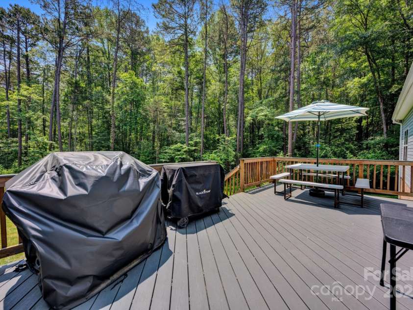 226 Stockwood Lane, Stanley, NC 28164.  MLS# CAR4264272, YatesRealty ID 19597. Back Deck