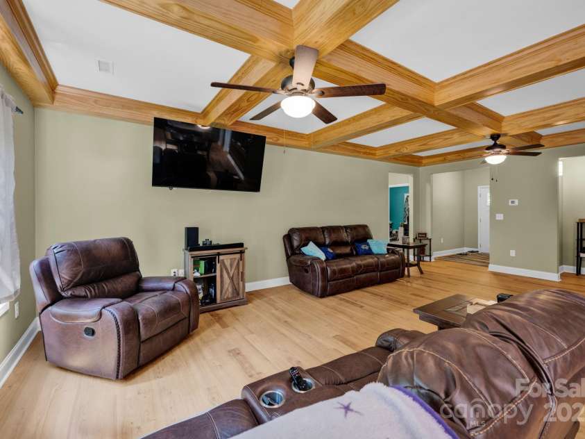 226 Stockwood Lane, Stanley, NC 28164.  MLS# CAR4264272, YatesRealty ID 19597. Coffered Ceilings