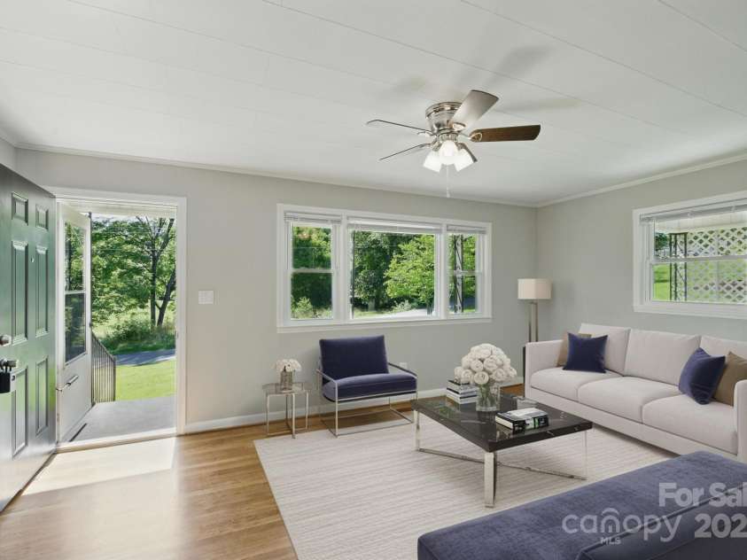 308 Maple Street, Hudson, NC 28638.  MLS# CAR4270195, YatesRealty ID 19598. Virtually staged living room