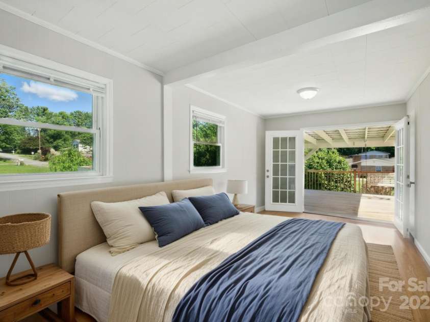 308 Maple Street, Hudson, NC 28638.  MLS# CAR4270195, YatesRealty ID 19598. Virtually staged primary bedroom