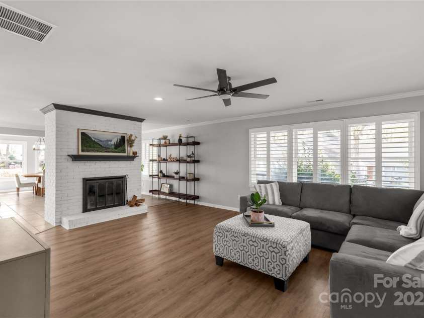 22 Honeysuckle Lane, Clover, SC 29710.  MLS# CAR4266746, YatesRealty ID 19603. Upper level living room