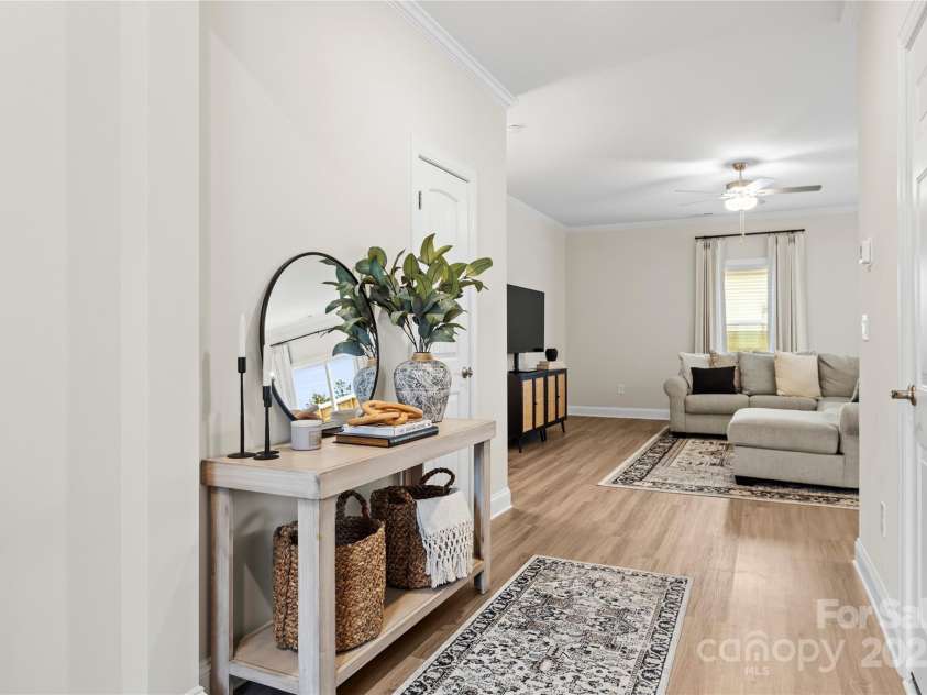 159 Tanner Loop, Troutman, NC 28166.  MLS# CAR4196119, YatesRealty ID 1961. Foyer with entrance to Living Room