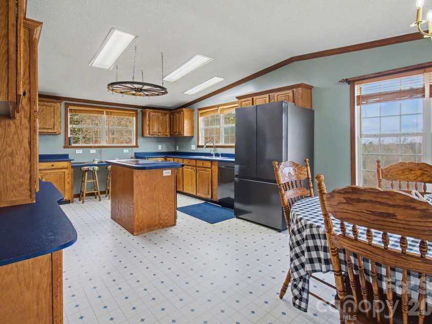 74 Chambers Road, Weaverville, NC 28787.  MLS# CAR4364080, YatesRealty ID 19610. Dining Area & Kitchen Area
