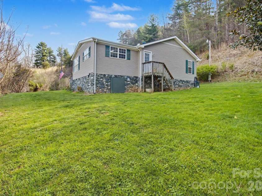 74 Chambers Road, Weaverville, NC 28787.  MLS# CAR4364080, YatesRealty ID 19610. Side Yard