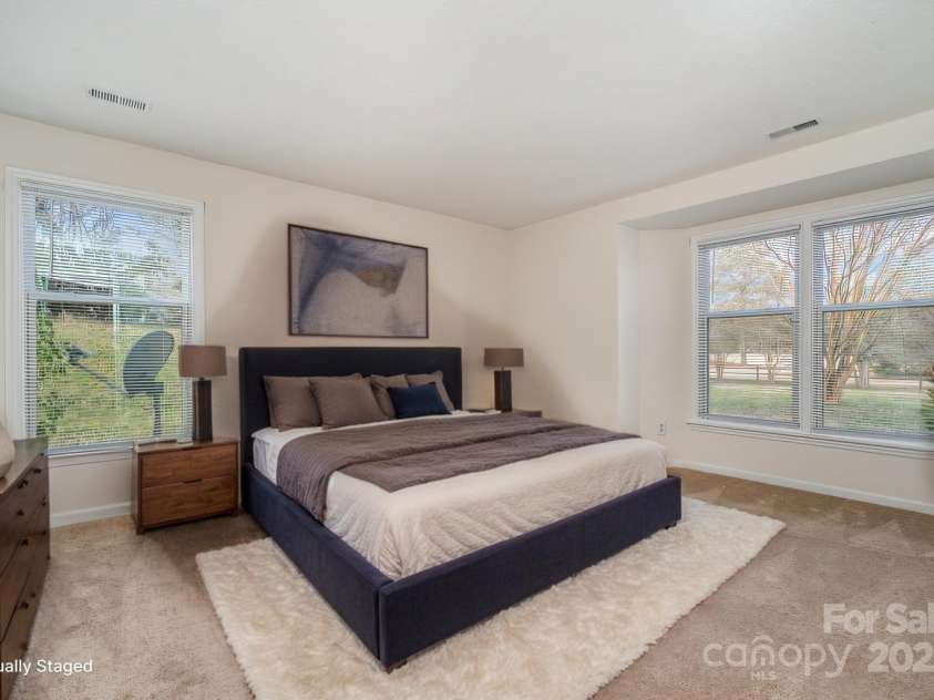 10240 Rose Meadow Lane, Charlotte, NC 28277.  MLS# CAR4213685, YatesRealty ID 19614. Virtually Staged Primary Bedroom