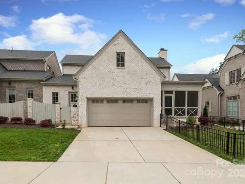 3119 Knowlton Lane, Charlotte, NC 28205.  MLS# CAR4297838, YatesRealty ID 19616. Rear elevation, 2 car garage