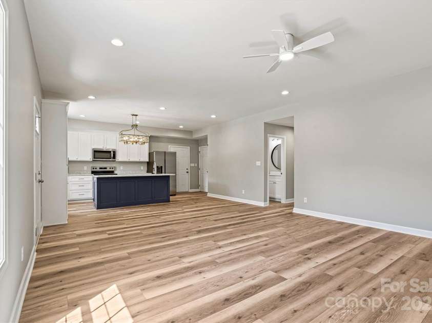 102 Kerda Street, Taylorsville, NC 28681.  MLS# CAR4244312, YatesRealty ID 19617. Open Concept Living/Dining/Kitchen