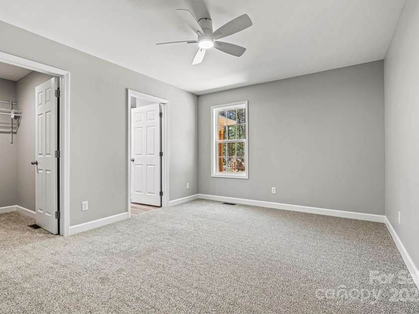 102 Kerda Street, Taylorsville, NC 28681.  MLS# CAR4244312, YatesRealty ID 19617. Primary Bedroom/WIC View