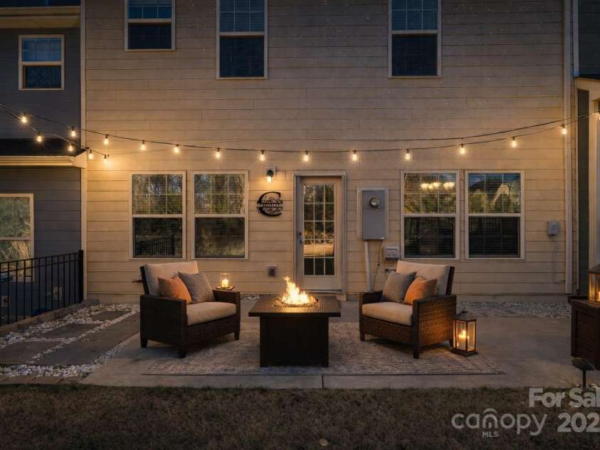 3108 Major Samuals Way, Charlotte, NC 28208.  MLS# CAR4334043, YatesRealty ID 1963. Generous patio space off the kitchen. Virtually staged.