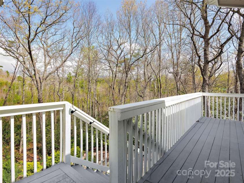 9 Kit Court, Fletcher, NC 28732.  MLS# CAR4246263, YatesRealty ID 19633. Back Deck