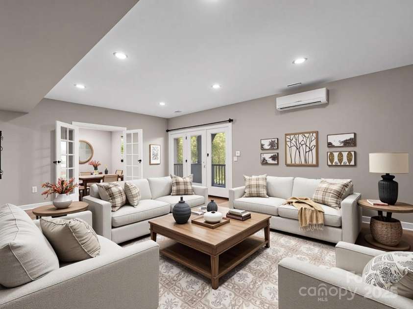 9 Kit Court, Fletcher, NC 28732.  MLS# CAR4246263, YatesRealty ID 19633. Family Room Staged