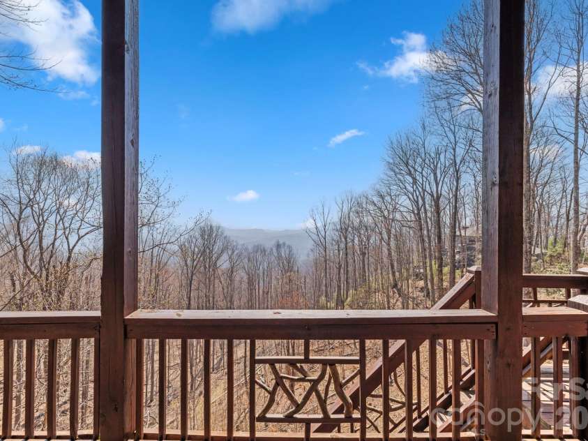 277 Kestrel Court, Sapphire, NC 28774.  MLS# CAR4362703, YatesRealty ID 19641. Views from lower deck.