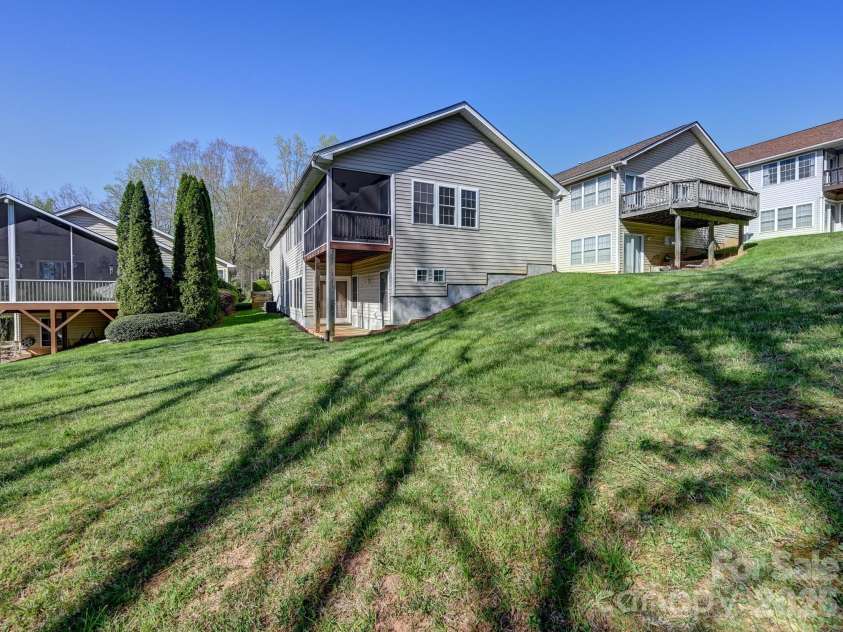 72 Creeks End Circle, Mills River, NC 28759.  MLS# CAR4365753, YatesRealty ID 19672. Backyard area