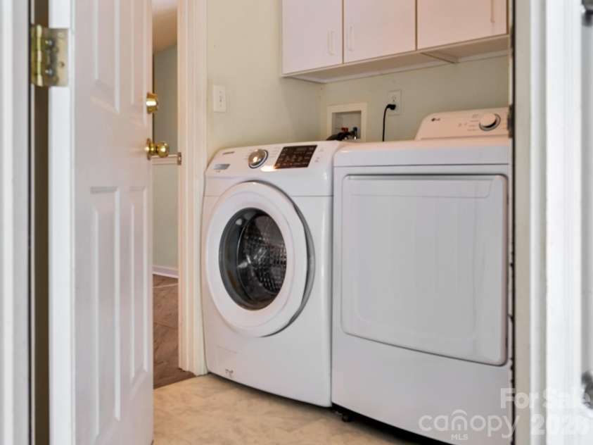 72 Creeks End Circle, Mills River, NC 28759.  MLS# CAR4365753, YatesRealty ID 19672. Upstairs laundry room