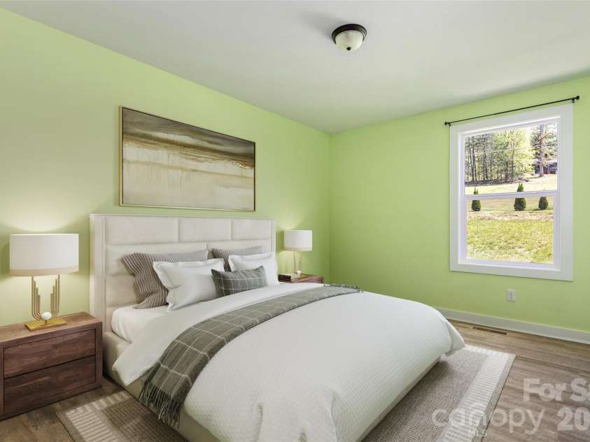 3674 New Leicester Highway, Leicester, NC 28748.  MLS# CAR4371916, YatesRealty ID 19677. Digitally staged