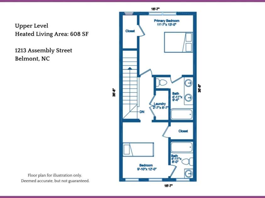 1213 Assembly Street, Belmont, NC 28012.  MLS# CAR4355428, YatesRealty ID 19695. 