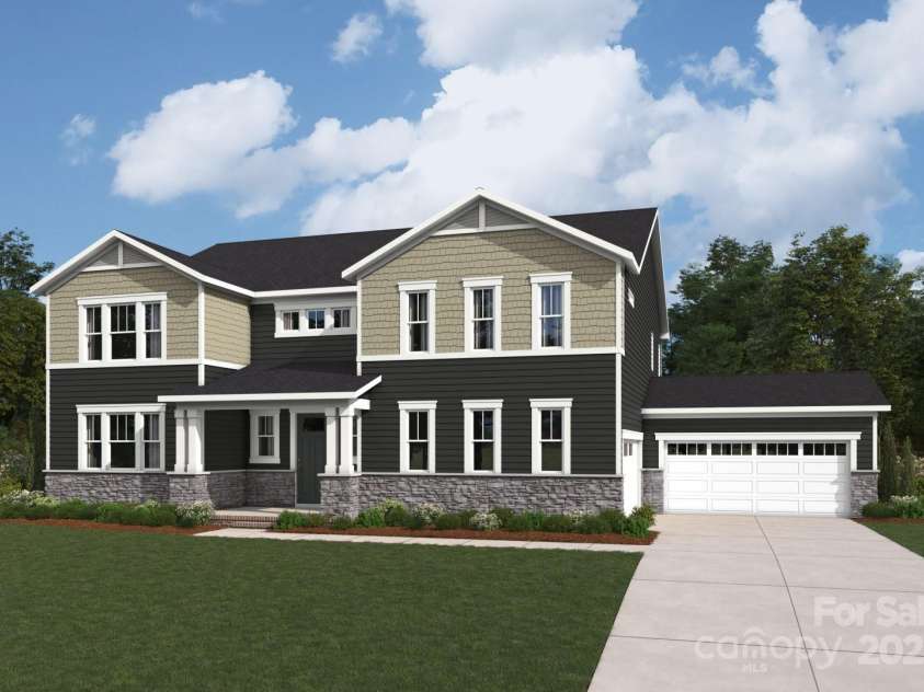 2541 Mabel Lane, Monroe, NC 28110.  MLS# CAR4271305, YatesRealty ID 19699. Representational Photo Only.  Artist Rendering of the Prescott Craftsman