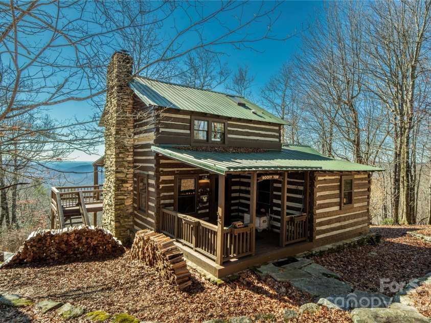 1074 Indian Camp Mountain Road, Rosman, NC 28772.  MLS# CAR4109820, YatesRealty ID 1970. Main cabin