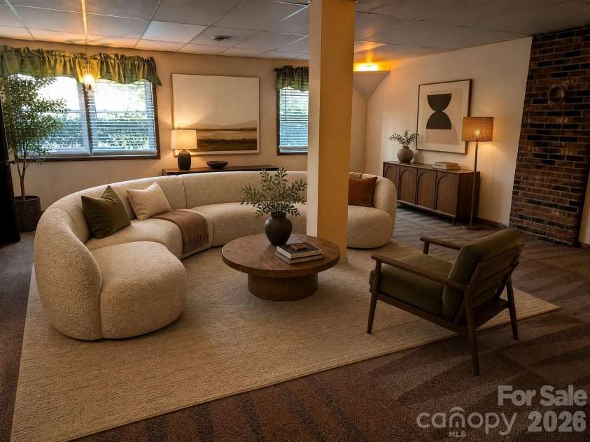 3065 Woodstream Drive, Valdese, NC 28690.  MLS# CAR4295069, YatesRealty ID 19704. Virtual staged lower bedroom could be split into 2 or used as another living space