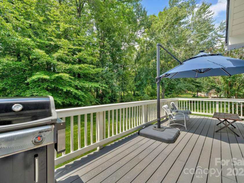 145 Fairway View Drive, Etowah, NC 28729.  MLS# CAR4267216, YatesRealty ID 19711. Back deck with composite decking!