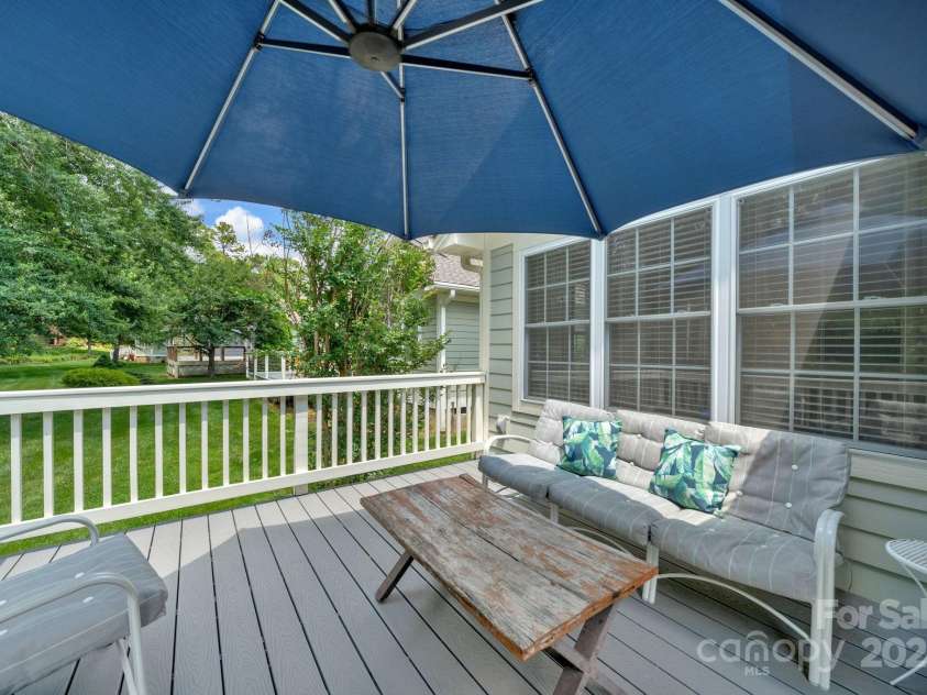 145 Fairway View Drive, Etowah, NC 28729.  MLS# CAR4267216, YatesRealty ID 19711. Back deck with composite decking!