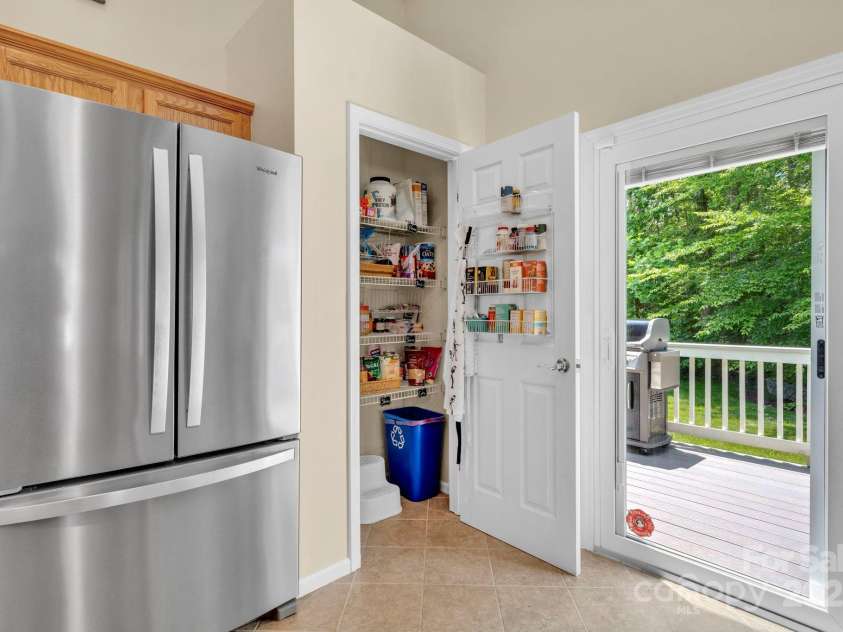 145 Fairway View Drive, Etowah, NC 28729.  MLS# CAR4267216, YatesRealty ID 19711. Pantry! (leading to back deck)