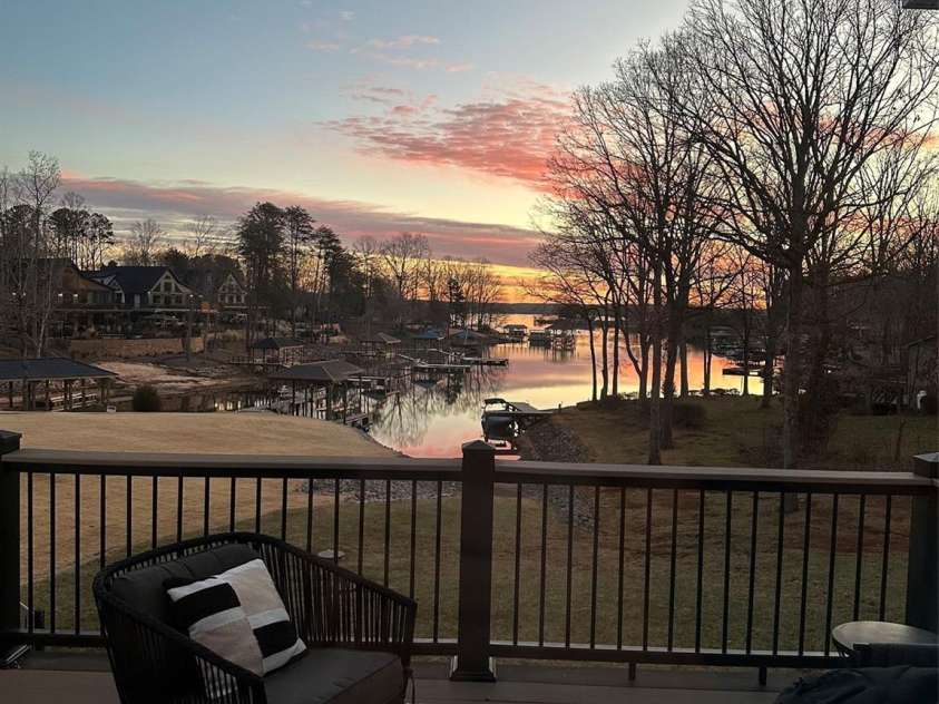 5020 Slanting Bridge Road, Sherrills Ford, NC 28673.  MLS# CAR4336765, YatesRealty ID 19718. Winter deck views!