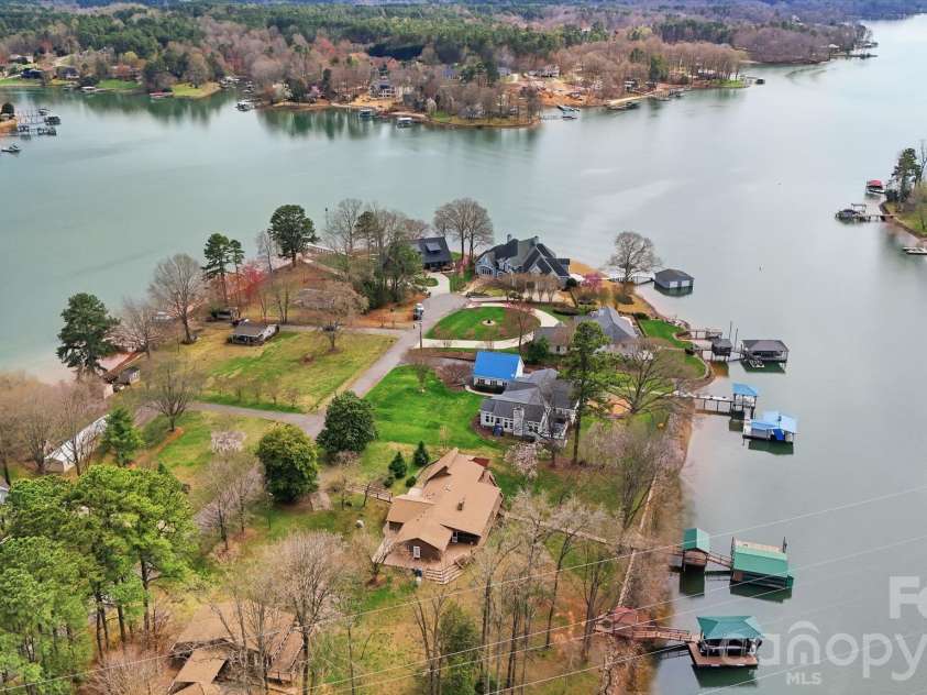 236 Apache Road, Troutman, NC 28166.  MLS# CAR4359171, YatesRealty ID 19726. Far Aerial of cove