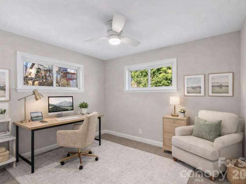 19 Browndale Road, Asheville, NC 28805.  MLS# CAR4338524, YatesRealty ID 19731. Virtually Staged Bedroom 2