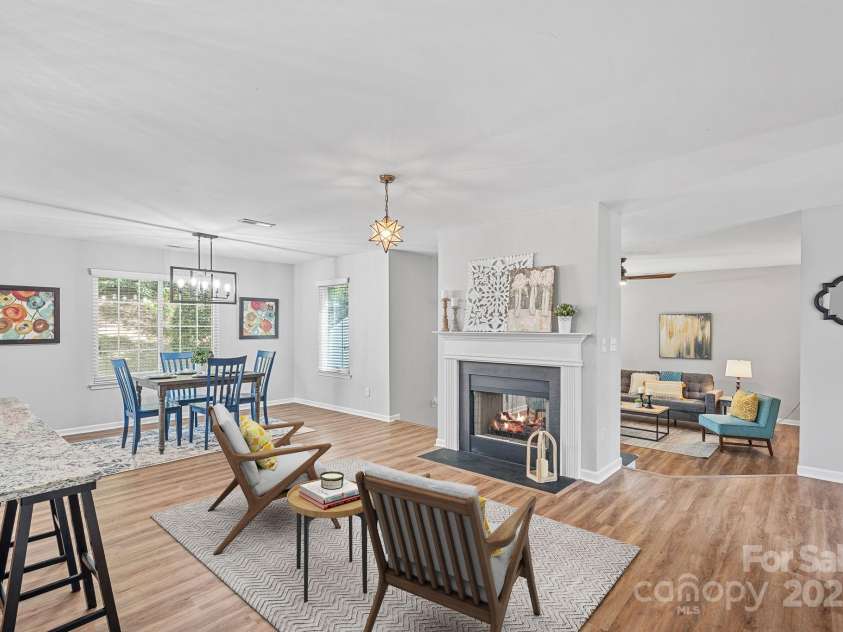 2043 Covered Bridge Court, Rock Hill, SC 29732.  MLS# CAR4285482, YatesRealty ID 19738. Virtually staged Keeping area to enjoy for morning coffee!