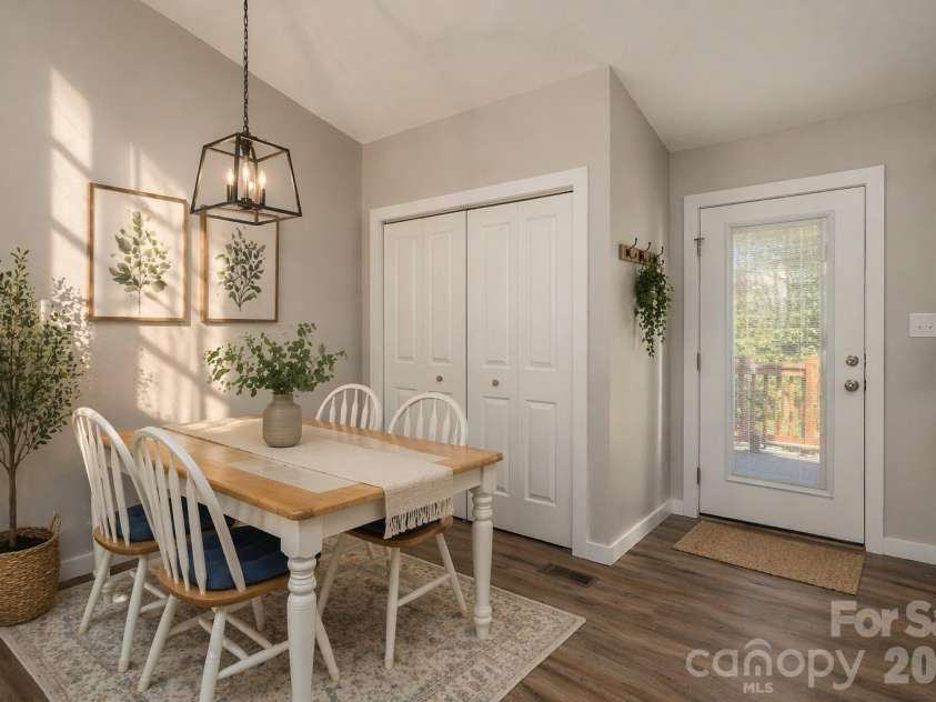 660 9th Street, Newton, NC 28658.  MLS# CAR4357825, YatesRealty ID 19750. Dining Area virtually staged