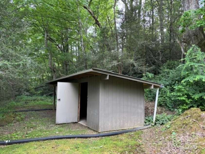 2070 Cashiers Valley Road, Brevard, NC 28712.  MLS# CAR4267083, YatesRealty ID 19763. Storage/Workshop with lights and outlets