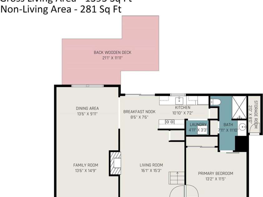 6824 Cortez Trail, Charlotte, NC 28227.  MLS# CAR4257515, YatesRealty ID 19778. Floor Plan (first floor)
