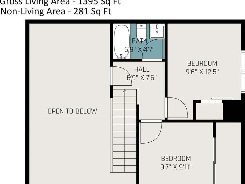 6824 Cortez Trail, Charlotte, NC 28227.  MLS# CAR4257515, YatesRealty ID 19778. Floor Plan (second floor)