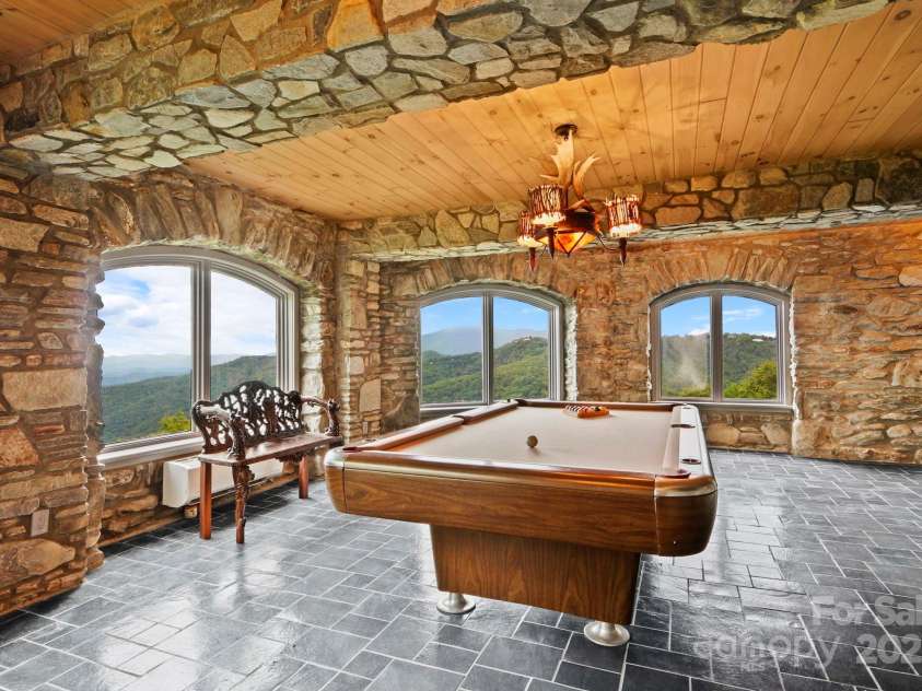 1245 Laurel Lane, Blowing Rock, NC 28605.  MLS# CAR4228582, YatesRealty ID 19780. Game Room w/ VIEWS (Lower level).