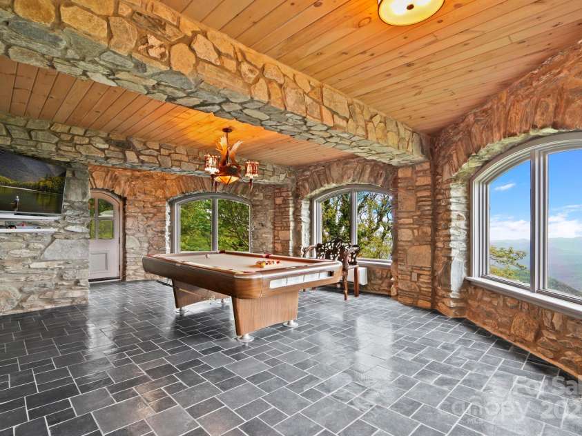 1245 Laurel Lane, Blowing Rock, NC 28605.  MLS# CAR4228582, YatesRealty ID 19780. Game Room w/ VIEWS (Lower level).