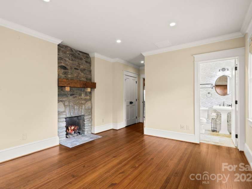 1245 Laurel Lane, Blowing Rock, NC 28605.  MLS# CAR4228582, YatesRealty ID 19780. Guest Suite #3 w/ Bath & Fireplace.