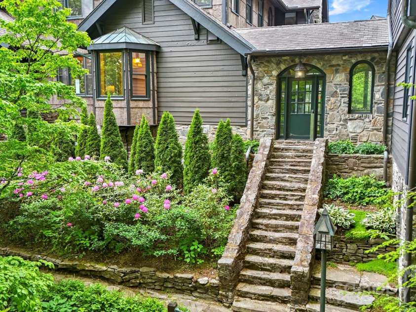 1245 Laurel Lane, Blowing Rock, NC 28605.  MLS# CAR4228582, YatesRealty ID 19780. Preserved historic aspects including stonework....