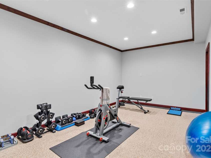 34 Foxbridge Way, Arden, NC 28704.  MLS# CAR4211081, YatesRealty ID 19791. Home Gym