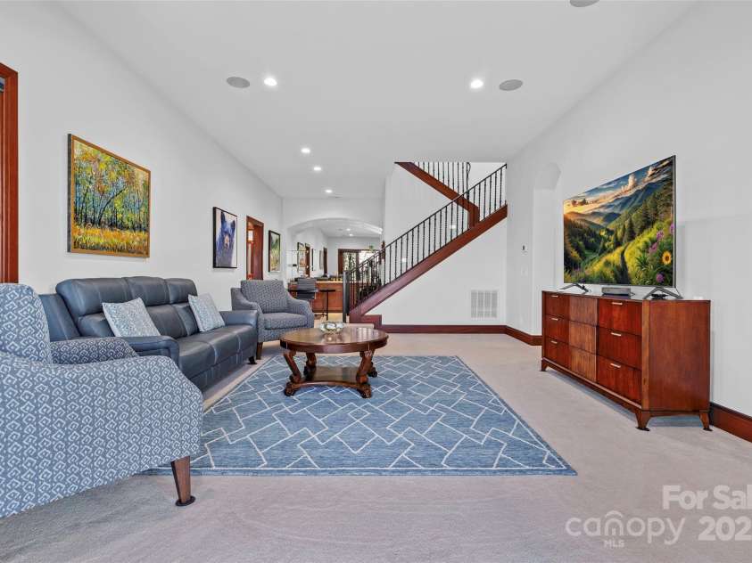 34 Foxbridge Way, Arden, NC 28704.  MLS# CAR4211081, YatesRealty ID 19791. Lower Family Room