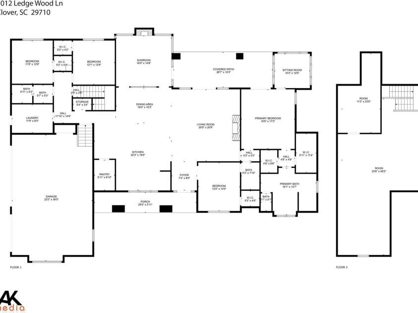 1012 Ledge Wood Lane, Clover, SC 29710.  MLS# CAR4239136, YatesRealty ID 19803. 