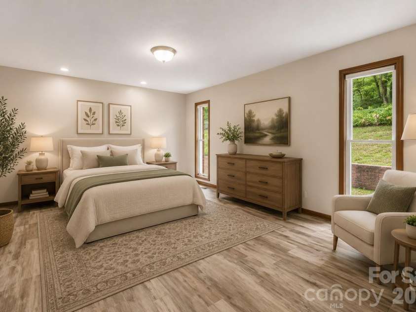 35 Byrd Road, Candler, NC 28715.  MLS# CAR4379213, YatesRealty ID 19829. 2nd Bedroom Virtually Staged