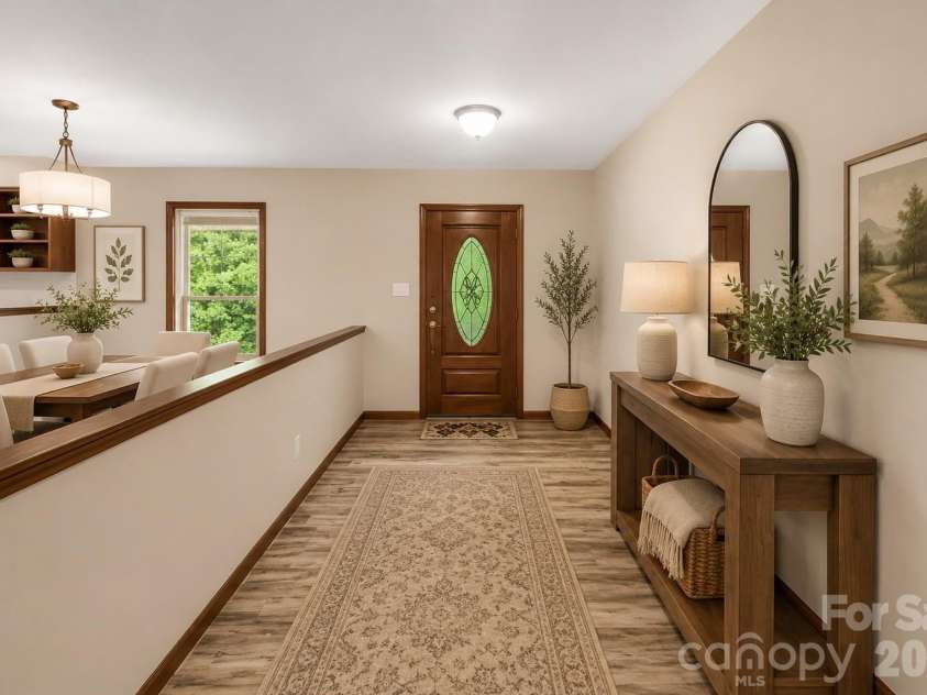 35 Byrd Road, Candler, NC 28715.  MLS# CAR4379213, YatesRealty ID 19829. Entry Virtually Staged