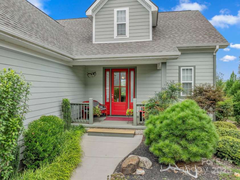 50 Rose Creek Road, Leicester, NC 28748.  MLS# CAR4228303, YatesRealty ID 19833. Level entrance into home