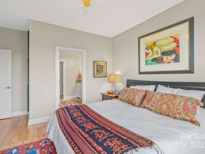50 Rose Creek Road, Leicester, NC 28748.  MLS# CAR4228303, YatesRealty ID 19833. Primary bedroom ensuite