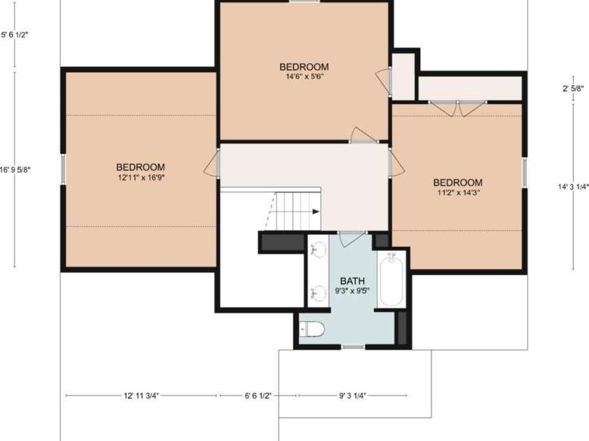 50 Rose Creek Road, Leicester, NC 28748.  MLS# CAR4228303, YatesRealty ID 19833. UPPER FLOOR PLAN